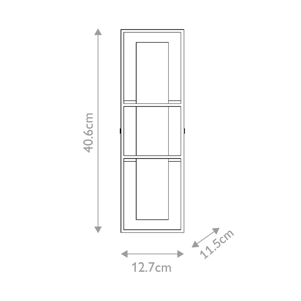 Quintiesse Blakley Single Wall Light Medium - Matte Black