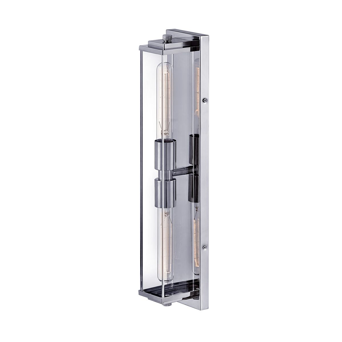 Quintiesse Henri 2 Light Wall Light - Polished Chrome
